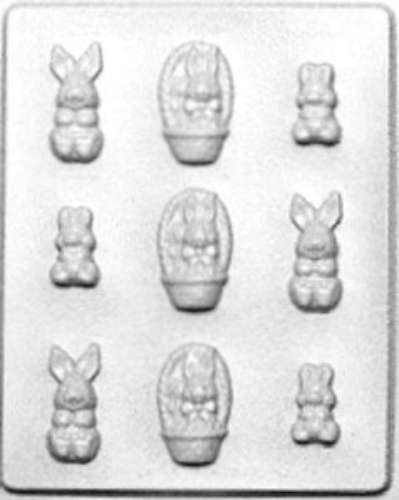 Small Rabbits Chocolate Mould - Click Image to Close